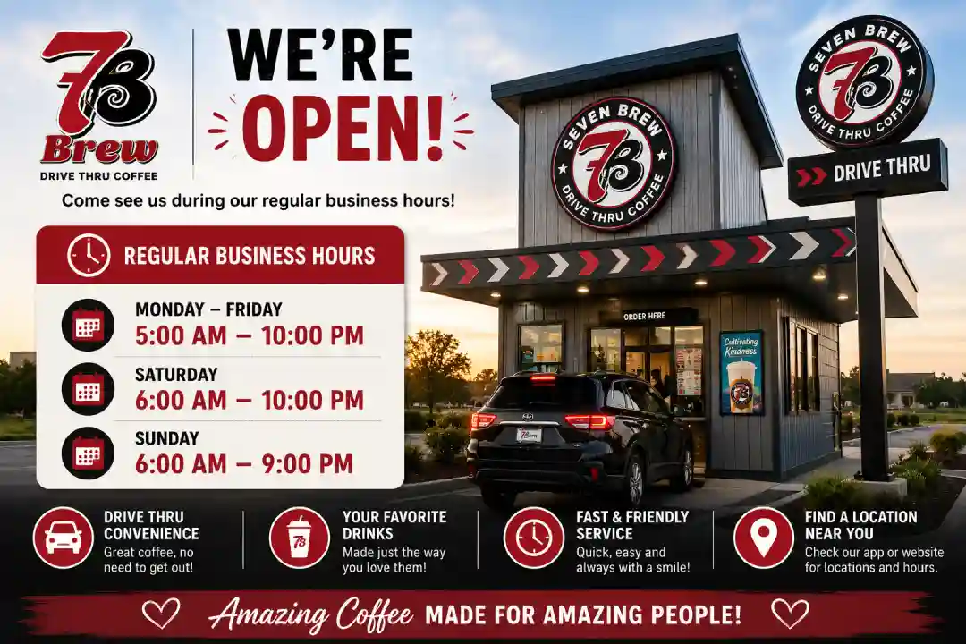 7 Brew drive-thru location during regular business hours